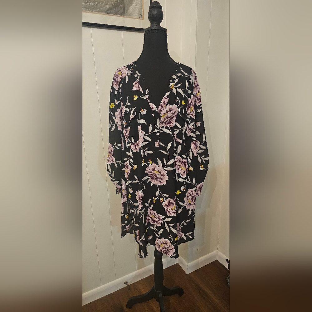 Torrid 4 Harper Black Tunic Top